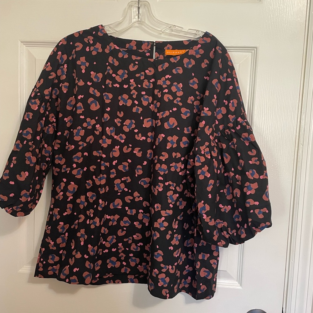 Oliphant Black and Pink Blouse